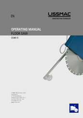 Lissmac CC401 E Operating Manual