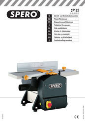 SPERO SP 85 Operating Instructions Manual