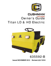 Textron E-Z-GO Cushman TITAN HD 2014 Owner's Manual