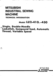 Mitsubishi LU2-430 Technical Information