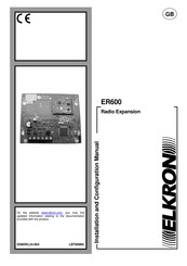 Elkron ER600 Installation And Configuration Manual