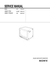 Sony SSM-175A Service Manual