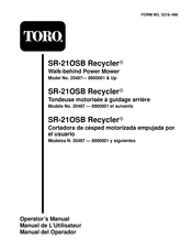 Toro Recycler SR-21OSB Operator's Manual