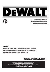 DeWalt DXV06G Instruction Manual