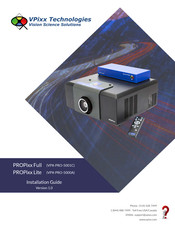 VPixx Technologies PROPixx Lite Installation Manual