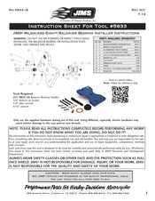 JIMS MILWAUKEE-EIGHT 5833 Instruction Sheet