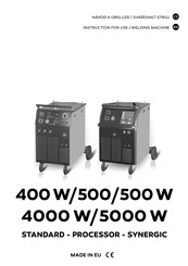 Synergic PowerMig Generator 400W Instructions For Use Manual