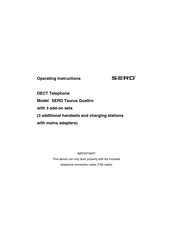 SERD Taurus Quattro Operating Instructions Manual
