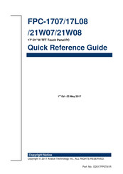 Avalue Technology FPC-17L08 Quick Reference Manual