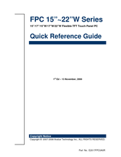 Avalue Technology FPC-1702 Quick Reference Manual