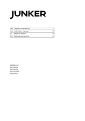 Junker JM26AA50 Instruction Manual