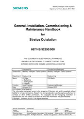 Siemens Stratos Outstation General, Installation, Commissioning & Maintenance Handbook