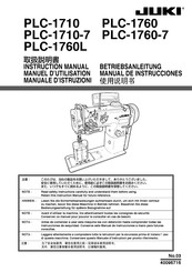 JUKI PLC-1760L Instruction Manual