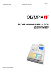 Olympia CM 1856F Programming Instruction