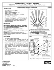 Hubbell WS2001NS Series Installation And Operating Instructions