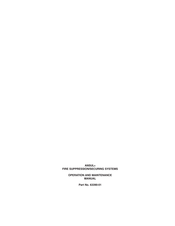 Ansul 100/30 Operation And Maintenance Manual