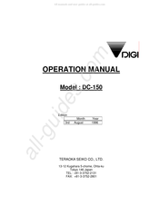 Digi DC-150 Operation Manual