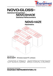 Rhopoint NOVO-GLOSS Operating Instructions Manual