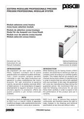 Paso PM2024-B Instructions For Use Manual