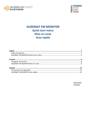 Worldcast Systems Audemat FM Monitor Quick Start Notice