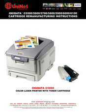Uninet OKIDATA C5500 Cartridge Remanufacturing Instructions