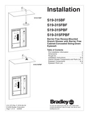 Bradley S19-315PBF Installation Manual