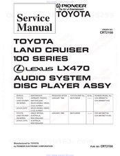 Pioneer CDX-M8186ZT/WL Service Manual