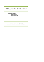 Panasonic FP0H C32ET/EP Operation Manual