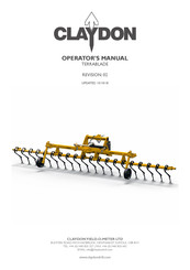 Claydon TERRABLADE Operator's Manual