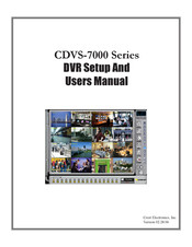 Crest Electronics CDVS-7000 User Manual