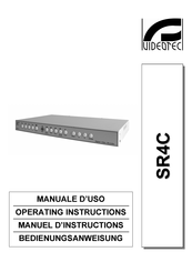 Videotec SR4C Operating Instructions Manual