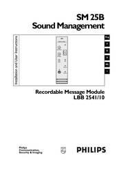 Philips LBB 2541/10 Installation And User Instructions Manual
