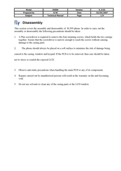 FLY SX300 Technical Manual