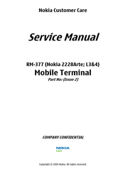 Nokia 2228Arte Service Manual
