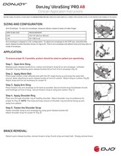 DJO DONJOY ULTRASLING PRO AB Clinician Application Instructions