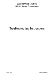 Nokia NPL-3 Series Troubleshooting Instructions