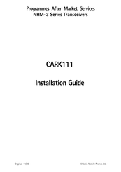 Nokia CARK111 Installation Manual