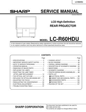Sharp LC-R60HDU Service Manual