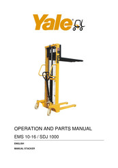 Yale EMS 10-16 Operation And Parts Manual