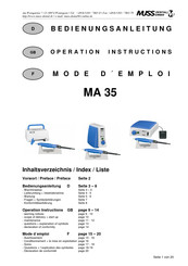 Muss Dental 9532 Operating Instructions Manual
