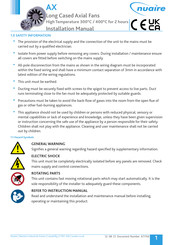 NuAire AX Installation Manual