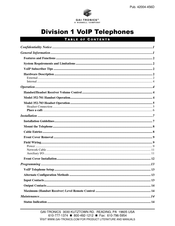 Hubbell GAI-Tronics Division 1 352-703 Manual