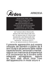 ARDES ARM283A Instructions For Use Manual