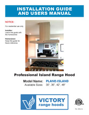 Victory PLANE-ISLAND Installation Manual And User's Manual
