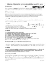 Velleman HQ-Power PSSMV6 Quick Start Manual