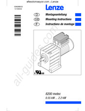 Lenze 8200 motec Mounting Instructions