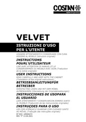 EPTA COSTAN VELVET RDB User Instructions