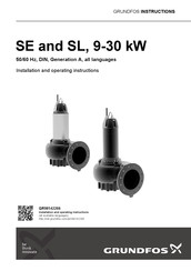 Grundfos SL Installation And Operating Instructions Manual