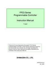 Shimaden FP23 Series Instruction Manual