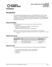 GILBARCO VEEDER-ROOT Encore M04489K00X Installation Manual